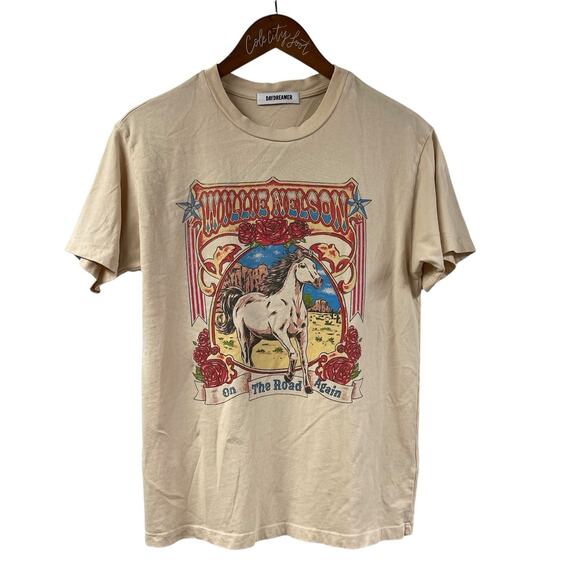 Willie Nelson On The Road Again Daydreamer Band Tee Shirt Small 100% Cotton - Picture 1 of 6